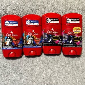 4 Old Spice deodorant DC special edition bundle